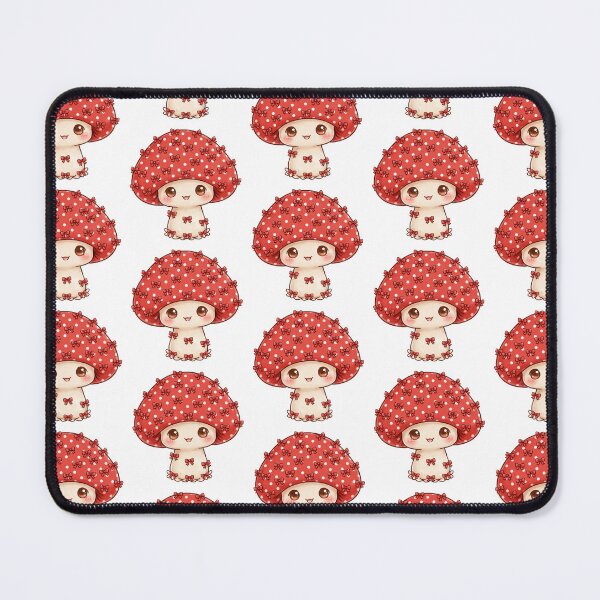 Item preview, Cute mushroom with small red bows designed and sold by priyankajustine.