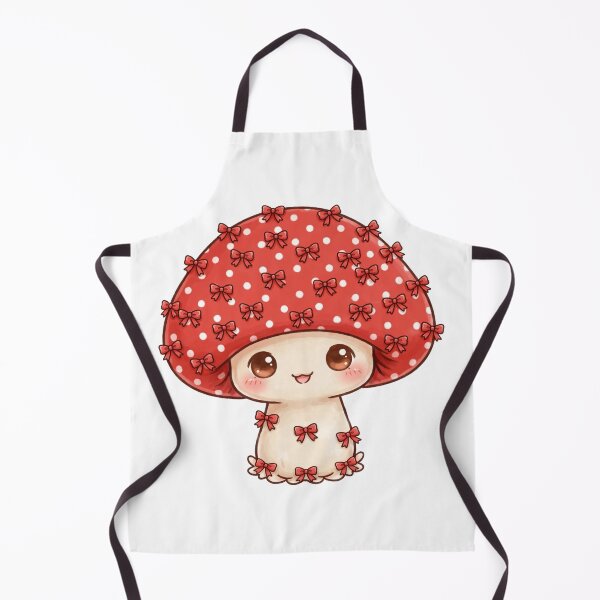 Item preview, Cute mushroom with small red bows designed and sold by priyankajustine.