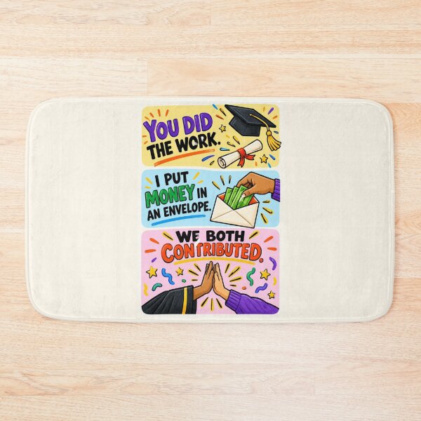 Item preview, Funny Graduation Money Card – You Did the Work, I Put Money in an Envelope designed and sold by astersgraphics.