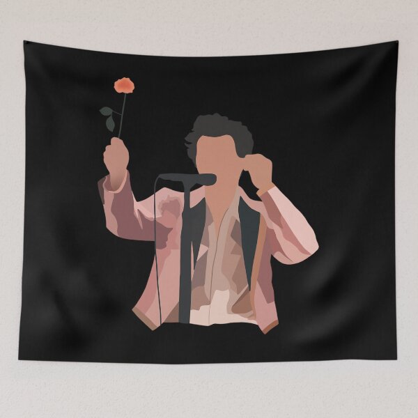 Item preview, Harry Styles Holding A Flower Music Fan Art Design designed and sold by LouisaOReilly.