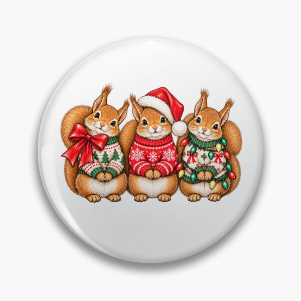 Item preview, Christmas Squirrel designed and sold by ObukiLantara.