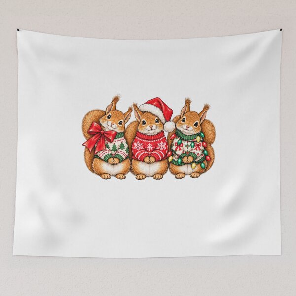 Item preview, Christmas Squirrel designed and sold by ObukiLantara.