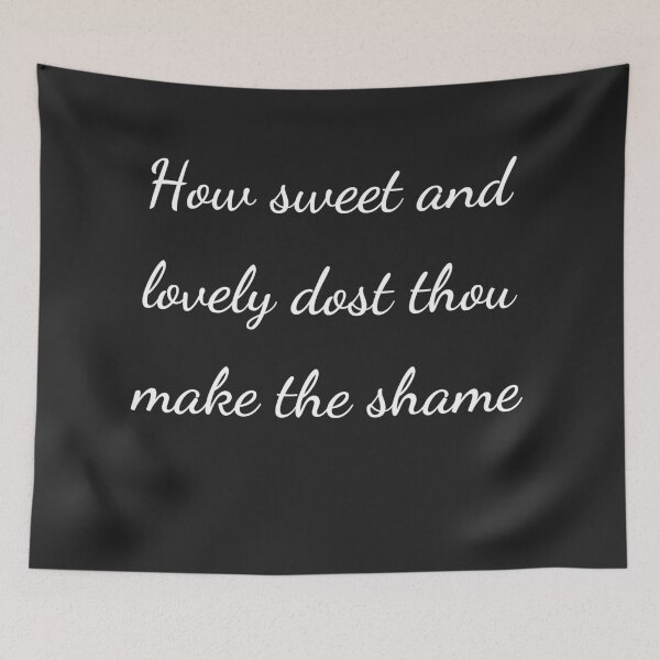 Item preview, “How sweet and lovely dost thou make the shame” - handwriting white designed and sold by ariksworld.