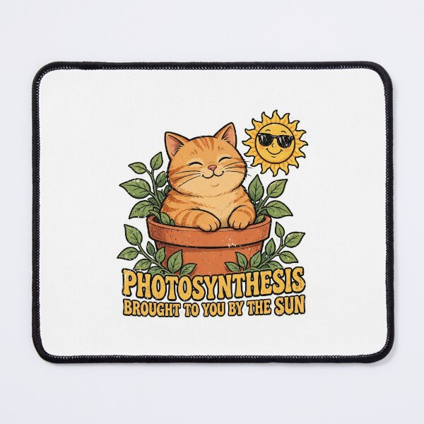 Item preview, Photosynthesis Brought To You By The Sun - Funny Cat Plant Meme designed and sold by CutieGalore.