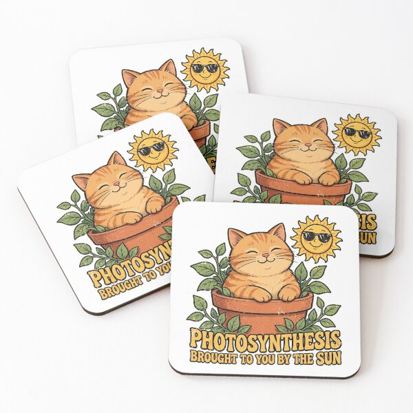 Item preview, Photosynthesis Brought To You By The Sun - Funny Cat Plant Meme designed and sold by CutieGalore.