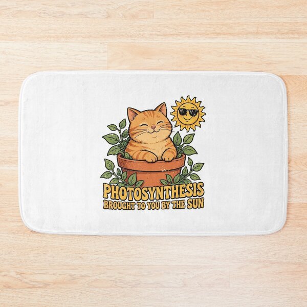 Item preview, Photosynthesis Brought To You By The Sun - Funny Cat Plant Meme designed and sold by CutieGalore.