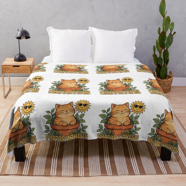 Item preview, Photosynthesis Brought To You By The Sun - Funny Cat Plant Meme designed and sold by CutieGalore.