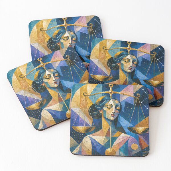 Item preview, Libra Zodiac Painting – Celestial Astrology Art designed and sold by GalleryKauffeld.