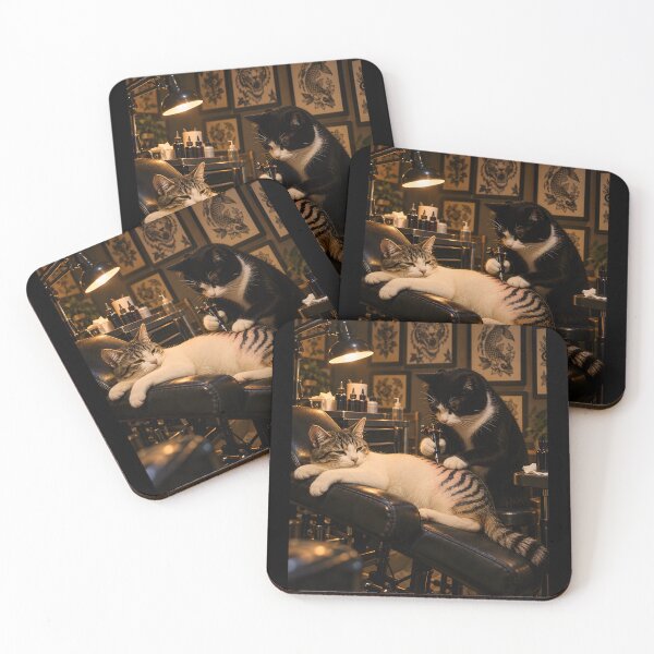 Item preview, Cat Smoking Tattoo designed and sold by a-turner-paint.
