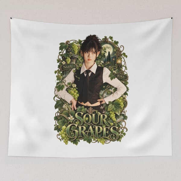 Item preview, Lovely Riku NiziU Sour Grapes Frame Design designed and sold by Valereekmerch.