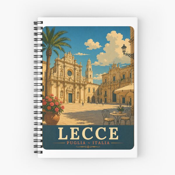 Item preview, Lecce Puglia Italy Vintage Travel Art designed and sold by Passeggiata Prints.