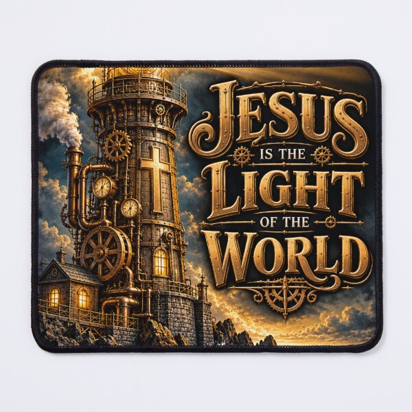 Item preview, Jesus is the Light of the World, Christian Steampunk Style designed and sold by TheBibleStop.