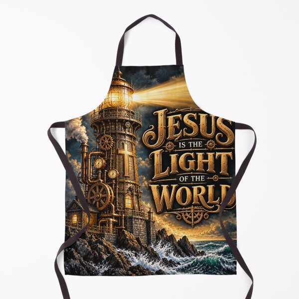 Item preview, Jesus is the Light of the World, Christian Steampunk Style designed and sold by TheBibleStop.