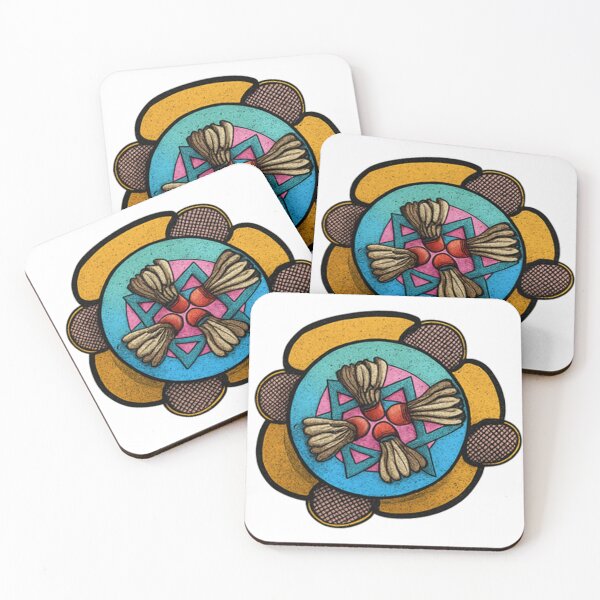 Item preview, Shuttlecock Symmetry – Badminton Art designed and sold by simplehcity.