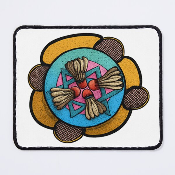 Item preview, Shuttlecock Symmetry – Badminton Art designed and sold by simplehcity.