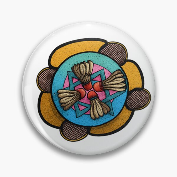 Item preview, Shuttlecock Symmetry – Badminton Art designed and sold by simplehcity.