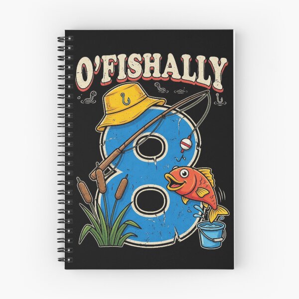 Item preview, O'fishally 8 Fishing 8th Birthday Boy Fishing Lover designed and sold by CF_VintageDesign.