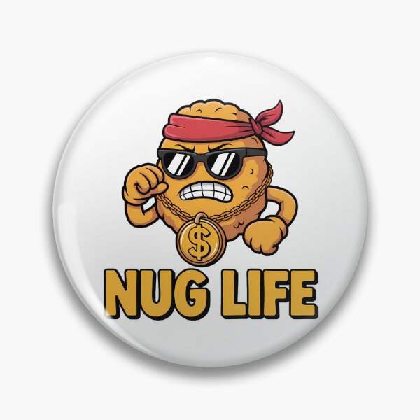 Item preview, Nug Life – Funny Chicken Nugget Gangster Pun designed and sold by LoFizzy.