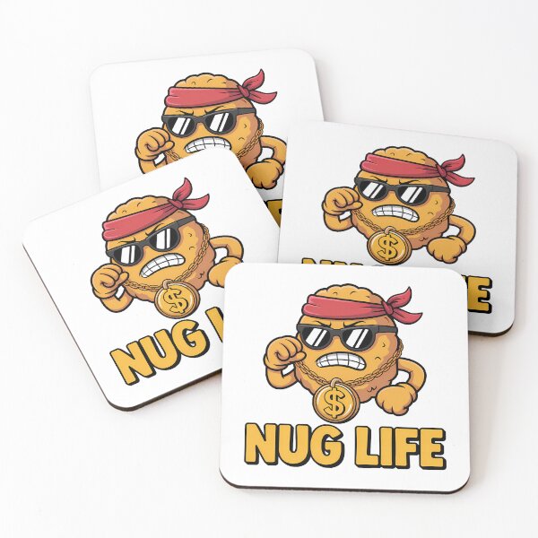 Item preview, Nug Life – Funny Chicken Nugget Gangster Pun designed and sold by LoFizzy.