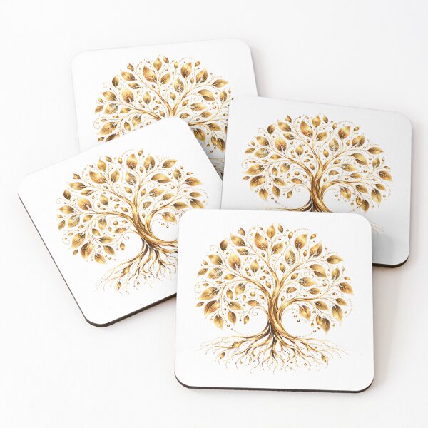 Item preview, Golden Tree of Life | Elegant Luxury Nature Design designed and sold by CalmMandala.