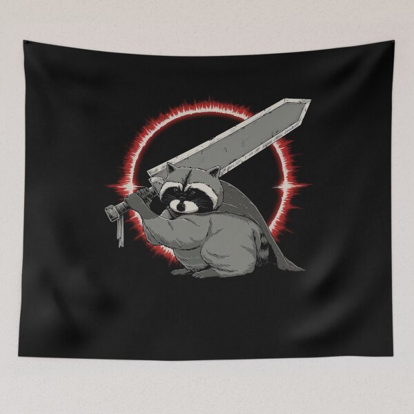 Item preview, Raccoon Warrior Giant Greatsword Crimson Eclipse Design designed and sold by luffyShop1.