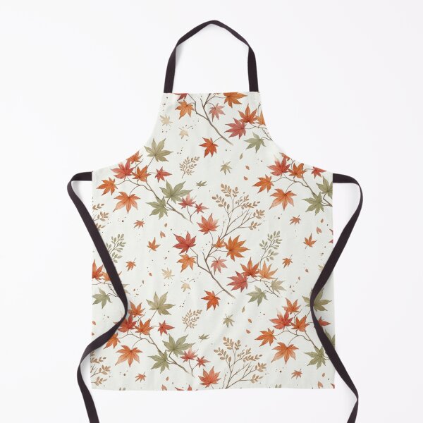 Item preview, Japanese Maple Leaves Autumn Seamless Watercolor Pattern designed and sold by ShivCraftStudio.