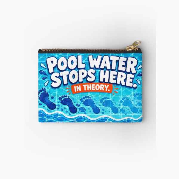 Item preview, Pool Water Stops Here In Theory – Funny Pool Bath Mat designed and sold by astersgraphics.