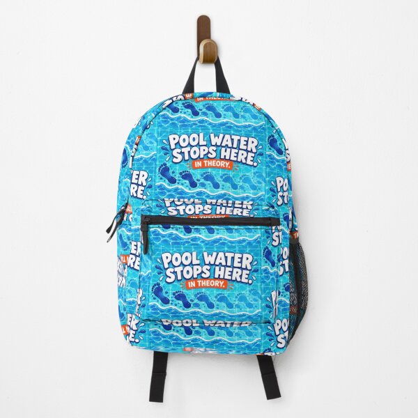 Item preview, Pool Water Stops Here In Theory – Funny Pool Bath Mat designed and sold by astersgraphics.