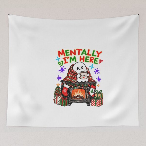 Item preview, Christmas Mentally I'm Here Comfort designed and sold by NgumohaLanke.