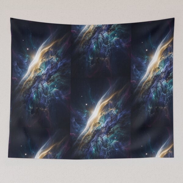 Item preview, Cosmic Pulse – Luminous Golden Nebula designed and sold by OandSDesigns23.