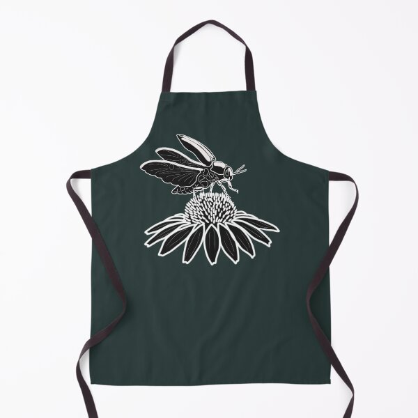 Item preview, Stag Beetle on Wildflower Unique Minimalist Cottagecore Illustration designed and sold by LeshanArt.