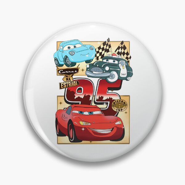 Item preview, Pixar Cars Lightning McQueen Sally Sheriff Piston Cup 95 designed and sold by MillieRhodes.
