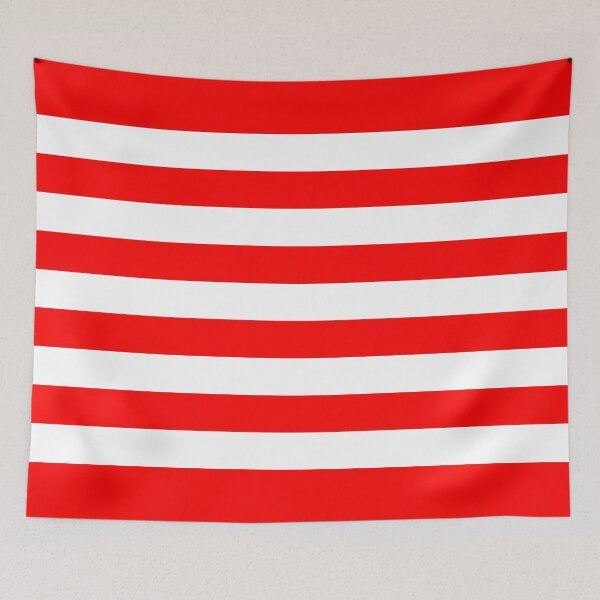 Item preview, Red Horizontal Stripes Minimalist Color Block Pattern designed and sold by Jeallan Designs.