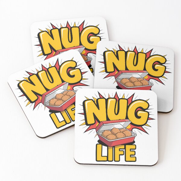 Item preview, Nug Life – Funny Chicken Nugget Gangster Pun designed and sold by LoFizzy.