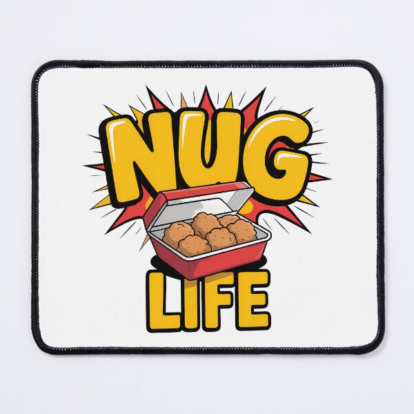 Item preview, Nug Life – Funny Chicken Nugget Gangster Pun designed and sold by LoFizzy.