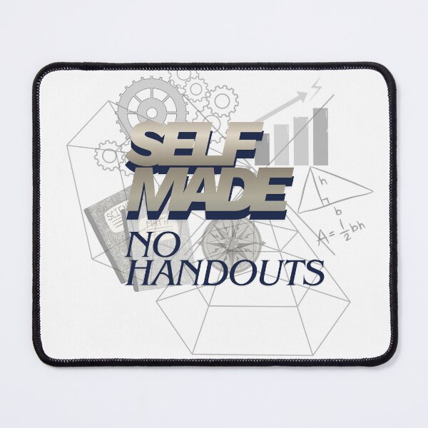 Item preview, Self Made No Handouts Typography Design designed and sold by Monyegy.