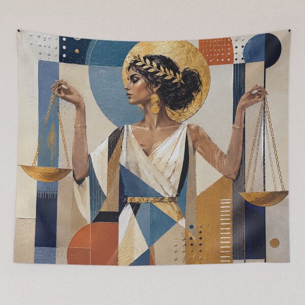 Item preview, Libra Astrology Painting – Cosmic Balance Artwork designed and sold by GalleryKauffeld.