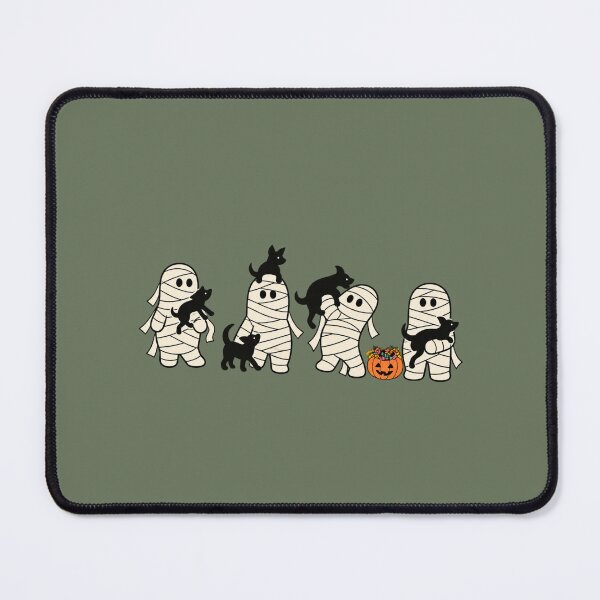 Item preview, Halloween Mummies and Black Dogs Cute Spooky Season Art designed and sold by AmiGraph.