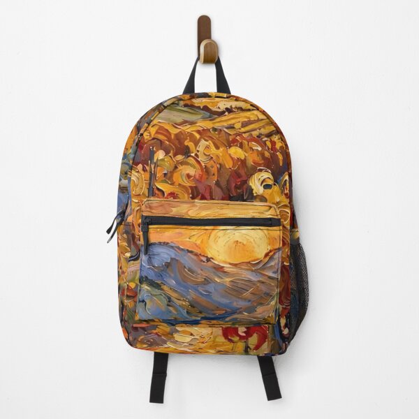 Item preview, Impressionist Autumn Vineyard at Sunset designed and sold by Late Theory.