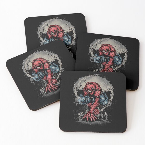 Item preview, Dark Arachnid Hero Crouching Night Comic Vigilante Design designed and sold by luffyShop1.