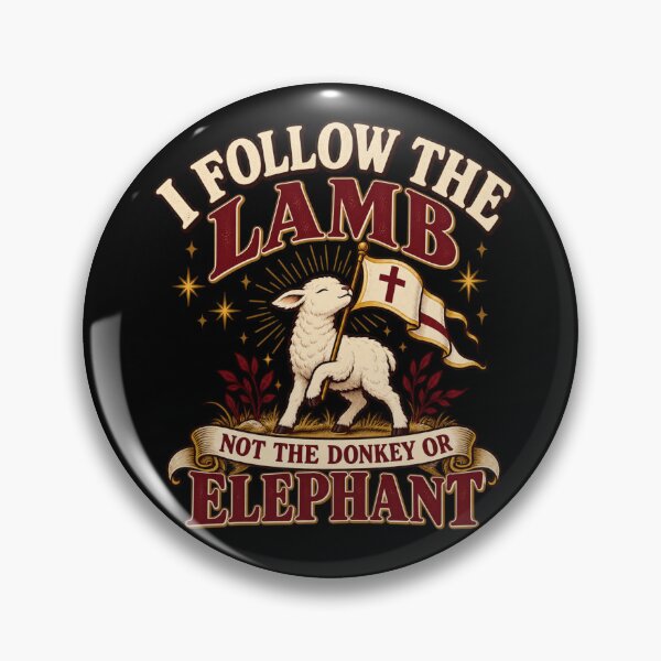 Item preview, I follow the lamb not the donkey or elephant  designed and sold by HiPatti.