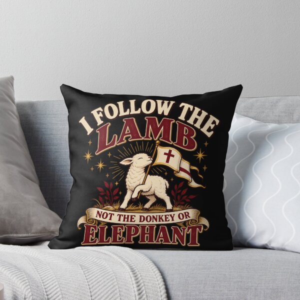 Item preview, I follow the lamb not the donkey or elephant  designed and sold by HiPatti.