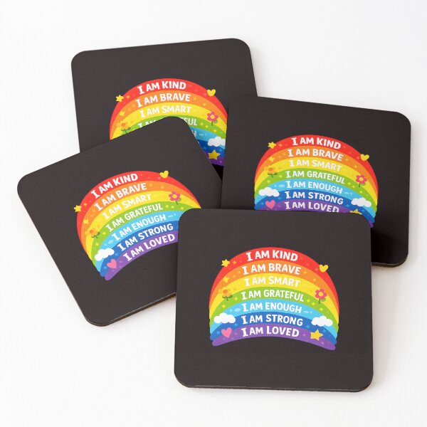 Item preview, I AM Positive Affirmations Rainbow for Kids and Students designed and sold by ImeldaSparks.
