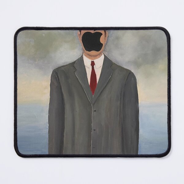 Item preview, Poster Magritte Green Apple Goes Tech 2026 designed and sold by FredyCarls.
