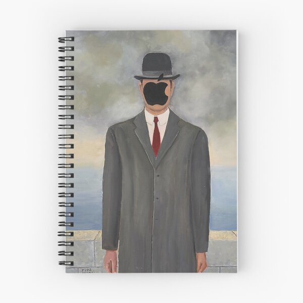 Item preview, Poster Magritte Green Apple Goes Tech 2026 designed and sold by FredyCarls.