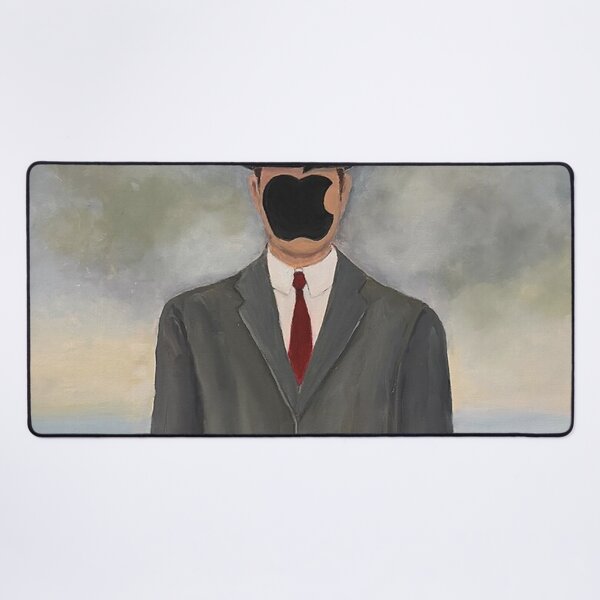 Item preview, Poster Magritte Green Apple Goes Tech 2026 designed and sold by FredyCarls.