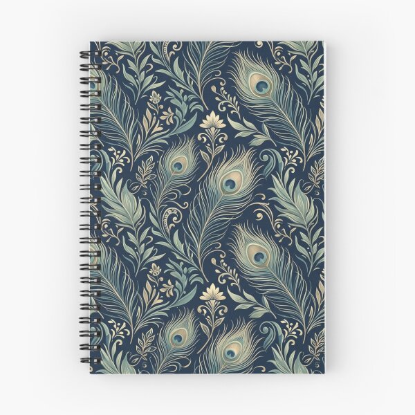 Item preview, Peacock Feathers Ornamental Botanical Seamless Pattern designed and sold by ShivCraftStudio.