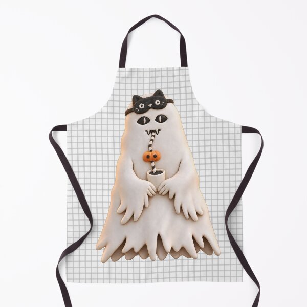 Item preview, Boo Before Brew – Coffee Ghost & Black Cat designed and sold by kostolom3000.