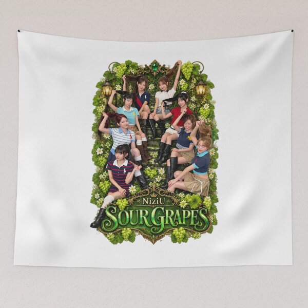 Item preview, NiziU Sour Grapes Green Vine Design designed and sold by Valereekmerch.