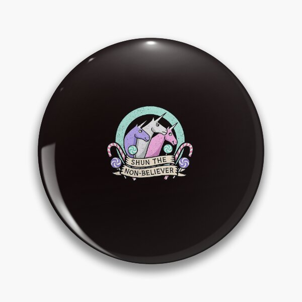 Item preview, Shun the Non-Believer Funny Unicorn Sarcasm Quote designed and sold by ImeldaSparks.